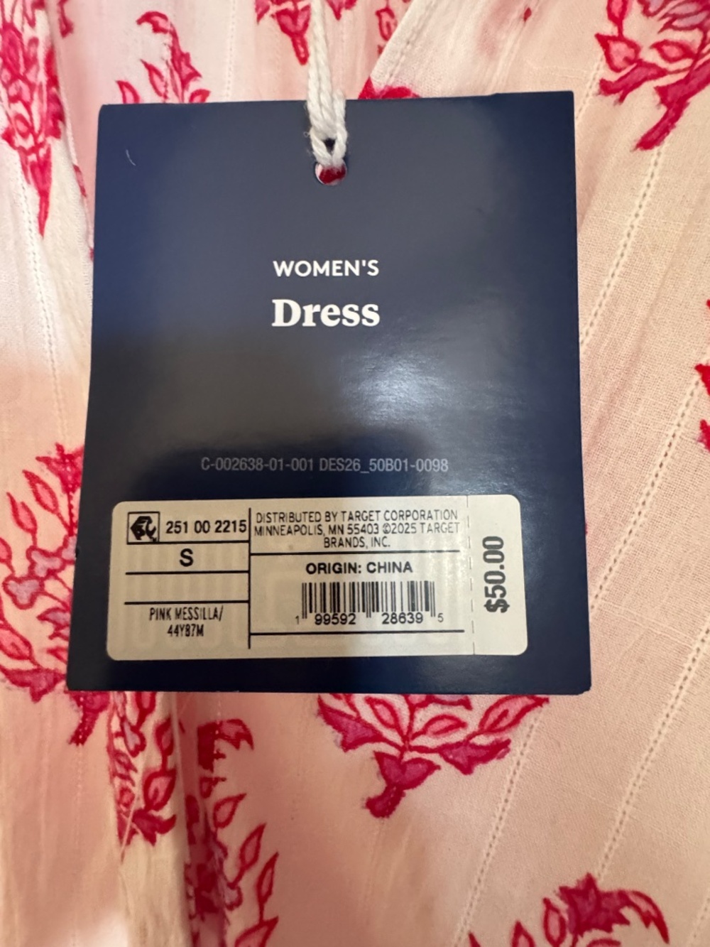 Roller Rabbit x Target Women’s Dress NWT White Pink Print Size [Size] - Picture 3 of 3